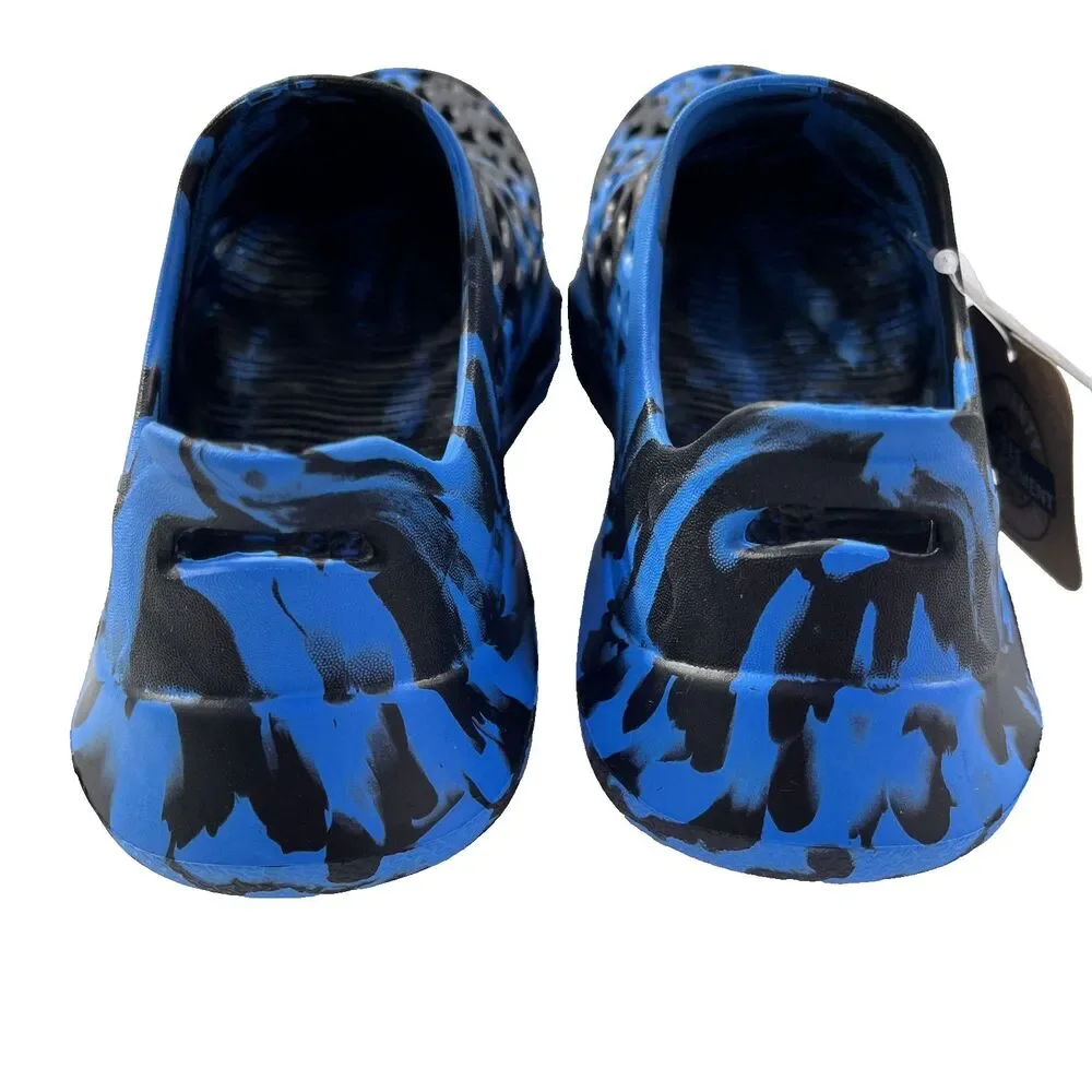 Rugged Shark Blue Black‎ Slip-On Water Sneaker Big Boys Size 13 Vacation Travel